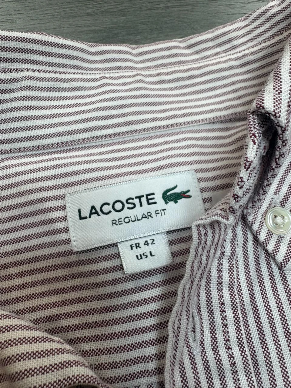 Camisa listrada Lacoste masculina – photo 3